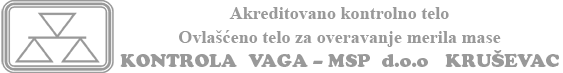 Kontrola vaga - MSP doo Kruševac
